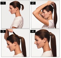 Nouvelles extensions de queue de cheval 2025 en cheveux humains 100 % naturels pour # 30