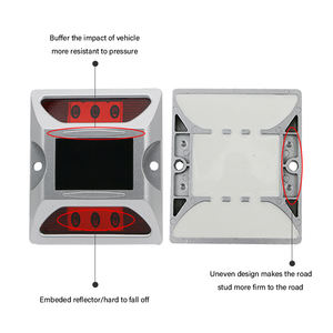 Алюминиевый приподнятый маркер тротуара кошачий глаз дорожные маркеры алюминиевая солнечная светодиодная дорожная шпилька - Product Image 6
