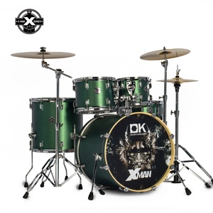 Vente en gros de batterie acoustique <span class=keywords><strong>Xman</strong></span> 22, kit de jazz 5 pièces, 22x18, batterie complète portable pour la pratique, 10 couleurs - Product Image 2
