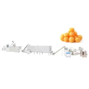 Industrial-scale Rice Snack Cracker and Chips Production Line Machinery Extruder Dryer and Flavoring Equipment