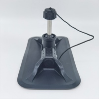 Support de pagaie pivotant à 360 degrés avec broche en aluminium et base en PVC pour bateau gonflable - Accessoires de rame - Surf et dérive