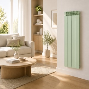 Radiatore Bimetallico Verde Lcewee SLSL5025D, Radiatore a Colonna da Parete H1600 per <span class=keywords><strong>Cucina</strong></span> e Bagno - Product Image 1