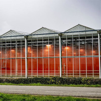 Serre préfabriquée multi-spans Skyplant Garden - Serre en plastique et en polycarbonate pour usage agricole industriel
