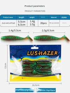 Leurre souple en TPE côtelé de 5,5 cm et 6,5 cm, 1 pièce, avec arôme, pour la pêche au poisson-chat et au saumon, vente en gros directe d'usine - Product Image 3