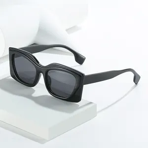 9526 gafas de sol de marca privada calidad Rectangular 2024 lujo Uv 400 moda pequeño rectángulo marco mujeres gafas de sol de ojo de gato