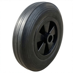 Roue de chariot de 200 mm (8 pouces) en caoutchouc massif avec <span class=keywords><strong>pneu</strong></span> pour poubelle et bac à déchets - Product Image 1