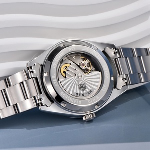 BENYAR 2024 New 40MM Desert Texture Luxury Men's Night Light Stainless Steel Men's <b>Automatic</b> Mechanical Watches BY-5208 Reloj - Product Image 4