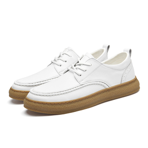 Nouveau blanc durable hommes décontracté affaires cuir derby chaussures marque classique homme <span class=keywords><strong>bateau</strong></span> baskets haute qualité USA marque grande taille 46 - Product Image 5