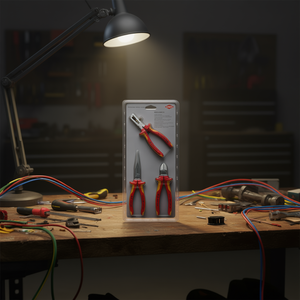 Juego de herramientas eléctricas Knipex, alicates multifuncionales de 3 piezas para instalación y reparación - Product Image 2
