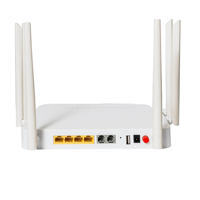 F680 4GE+1USB+2TEL GPON ONT 6 antennes SC UPC Équipement fibre optique Routeurs Gigabit avec Wi-Fi double bande FTTH