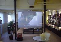 Film holographique transparent 3D pour projection arrière, adhésif, écran tactile holographique