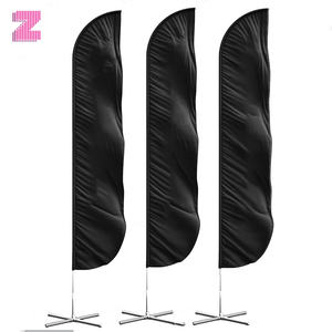 أعلام طائرة بطباعة شعار مخصصة ، تقف من أجل معدات الدعاية والمعارض والترويج - Product Image 3