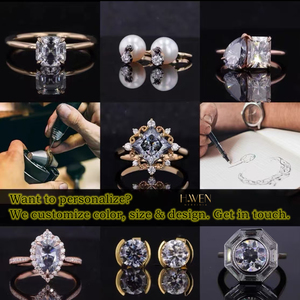 <span class=keywords><strong>H</strong></span>.WEN Diamante Suelto de Moissanita con Corte Asscher Multicolor de 8-11mm para Joyería - Product Image 5