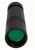 Télescope portable à lentille unique 10X32, fabriqué en caoutchouc avec poignée antidérapante, adapté à l'observation des oiseaux et aux concerts