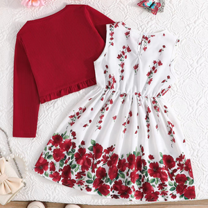 แฟชั่นฤดูใบไม้ร่วงหรูหราสไตล์จีนชุดเสื้อผ้าระบายอากาศได้นุ่มสบายสำหรับเด็กผู้หญิงอายุ 3 6 ปีแขนยาวสีดำ - Product Image 2