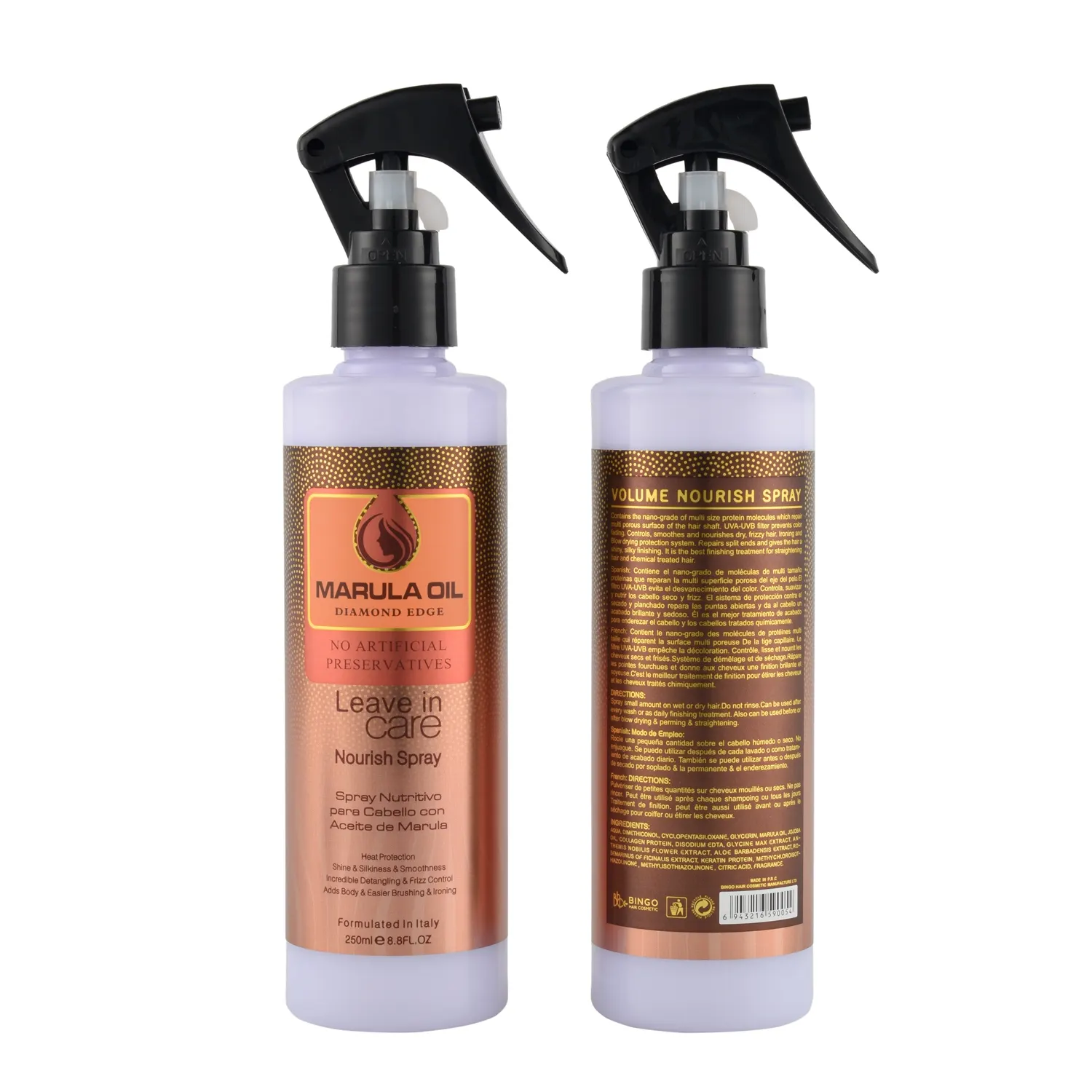 Wholesale Hari Treatment Heat Protection Thermal Protector Conditioning Oil Nourishing Hair Spray