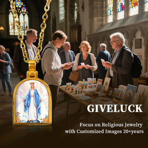 กล่องใส่เครื่องประดับรูปประตูพระแม่มารี GIVELUCK สำหรับใส่เครื่องประดับทางศาสนา - Product Image 6