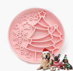 VaryWell en stock Tapis à lécher pour chien de différentes couleurs 2025 New <span class=keywords><strong>Pet</strong></span> Christmas Product Bowl Christmas Dog Slow <span class=keywords><strong>Feeder</strong></span> - Product Image 1