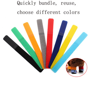 สายรัดเคเบิลแบบใช้ซ้ำได้ ติดด้วยตัวเอง แบบเวลโคร สองด้าน สำหรับจัดระเบียบสายไฟ - Product Image 3