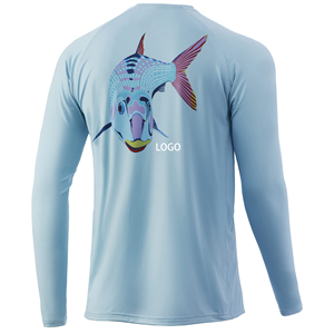 Camisa de Pesca para Hombre, Diseño Personalizado con Logotipo, Tejido Elástico en 4 Direcciones, Poliéster y Spandex, Protección Solar e Impermeable - Product Image 6