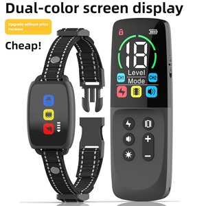 Collar de entrenamiento eléctrico para perros y mascotas con tapón de ladridos inteligente ajustable a prueba de agua remoto de alta calidad para varios perros - Product Image 3