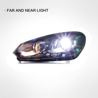 Golf 6 LED-Scheinwerfer-Set 2010-2012 R20 Tear-Eye LED-Tagfahrlicht 6000K Plug-and-Play Front-Xenon