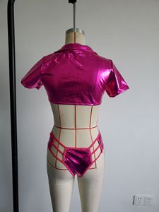 Lingerie sexy deux pièces en tissu Dobby Spandex ajouré, style européen et américain, très demandée pour le commerce international - Product Image 5