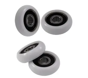 Trượt Nhựa Nylon Barn cửa con lăn 10x38x10 con lăn bánh xe BSR620040-11 10x40x11 cửa sổ trượt Con Lăn Đôi ròng rọc vòng bi - Product Image 1