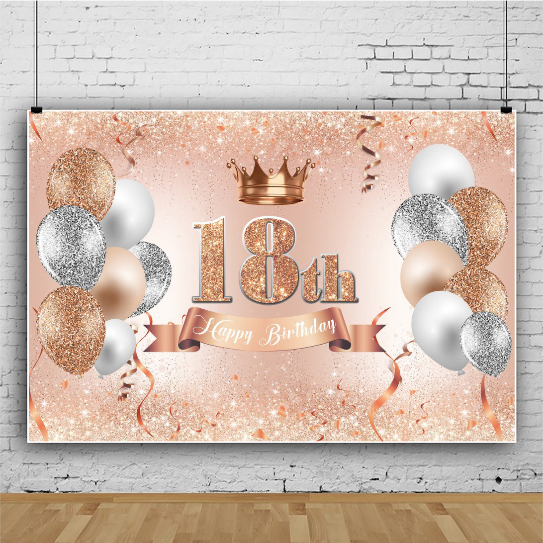 BANDEROLE JOYEUX ANNIVERSAIRE Bannière Happy Birthday Rose Gold BANDEROLE JOYEUX ANNIVERSAIRE Bannière Happy Birthday Rose Gold
