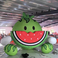 Fruits gonflables pour la publicité extérieure, fruits de dessin animé géants pour les fêtes, pastèques gonflables géantes pour la décoration de magasins