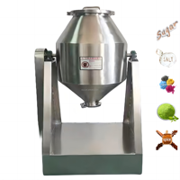 DZJX inoxydable épices poudre Mini laboratoire Table Top rotatif taille tambour mélangeur 5Kg simple Double cône mélangeur avec électromoteur