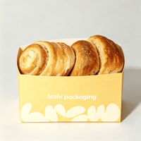 Caja de Embalaje Personalizada Estilo Ins para Llevar, Caja para Pasteles, Donuts, Galletas y Postres de Grado Alimenticio con Asa