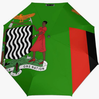 Parapluie entièrement automatique de haute qualité à ouverture et fermeture automatiques, imprimé avec les drapeaux nationaux de la Zambie, de la Tunisie, du Bangladesh, de l'Azerbaïdjan et de l'Arménie