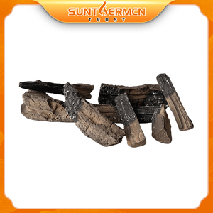 Ladrillos <span class=keywords><strong>de</strong></span> Fibra Cerámica Estilo Madera Natural para Chimenea, Accesorios Duraderos para Chimenea - Product Image 3