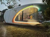 Maison conteneur préfabriquée de luxe 40 pieds, design capsule spatiale moderne, structure en acier respirante, hôtels, villa avec cuisine 20 pieds