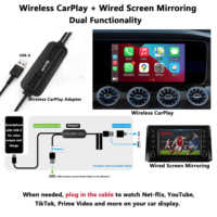Adaptateur CarPlay sans fil compatible Apple CarPlay, Android Auto, Samsung DeX, écran miroir filaire, AirPlay, Miracast, portable, Type-C 1