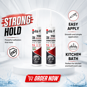 Scellant silicone neutre <span class=keywords><strong>Yaze</strong></span> 799 300 ml, anti-fongique, imperméable, scellant polymère MS pour cuisine, salle de bain, fenêtre, porte - Product Image 3