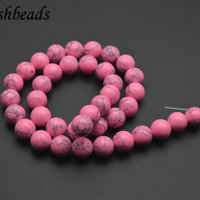 Perles rondes en pierre turquoise multicolores de 4 mm/6 mm/8 mm/10 mm/12 mm pour la fabrication de bijoux
