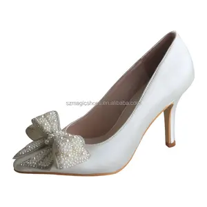 Customized Stiletto Heel Wedding Shoes for Bride Crystal Queen