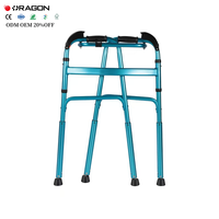 Aide à la marche pliable en aluminium OEM ODM pour monter les escaliers, pour personnes handicapées, personnes âgées, marcheur pour monter les escaliers pour personnes âgées