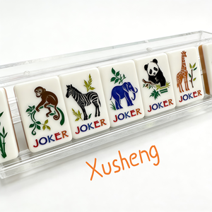 Ensemble de Mahjong Américain Pliable de Luxe, 160 Tuiles, Écologique, Comprend des Accessoires de Mahjong <span class=keywords><strong>Gratuits</strong></span> pour <span class=keywords><strong>les</strong></span> Jeux de Table - Product Image 2