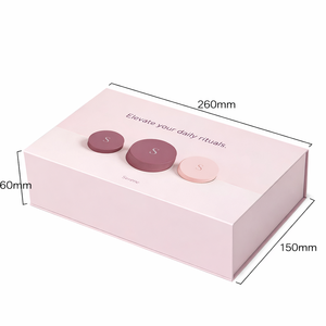 Boîte d'emballage cosmétique personnalisée, boîte cadeau rigide magnétique pour ensemble de soins quotidiens, boîte mate, fabricant de logo personnalisé - Product Image 2