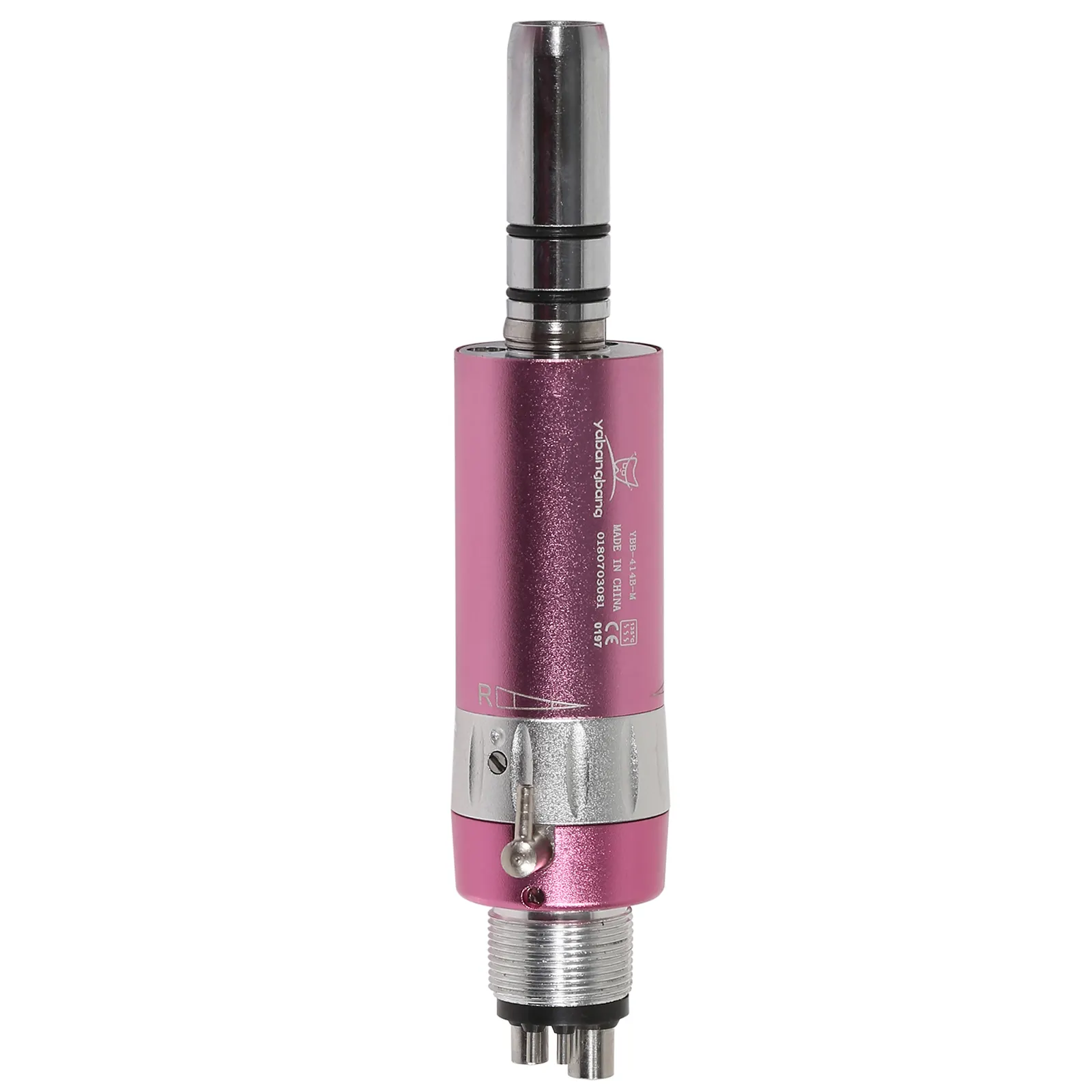 Dental Slow Low Speed E-type Air Motor Micromotor 4 Hole Handpiece Fit N-S-K EP(Pink)