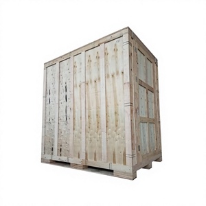 Factory Wholesale Heavy Duty Plywood with door <b>Storage</b> <b>Box</b> Industrial Wooden Vault Reusable OEM ODM Custom Logo - Product Image 1