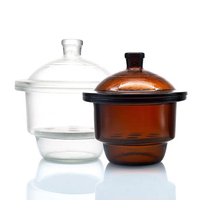Dessiccateur de laboratoire en verre borosilicaté de haute qualité 150mm 180mm 210mm 300mm avec plaque de porcelaine