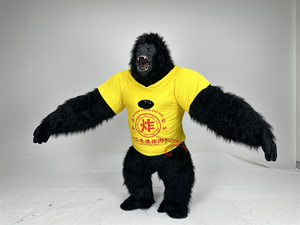Costume de mascotte gonflable gorille géant avec <span class=keywords><strong>T</strong></span>-<span class=keywords><strong>shirt</strong></span> pour adultes, idéal pour la location événementielle, disponible en tailles 2.2/2.6/3m - Product Image 3