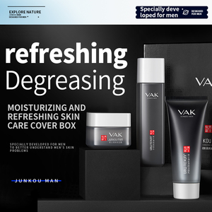 VAK Men's Skincare products hombres cuidado <span class=keywords><strong>de</strong></span> la piel Etiqueta Privada 3 Step Face <span class=keywords><strong>Care</strong></span> Regimen Set <span class=keywords><strong>de</strong></span> regalo cuidado <span class=keywords><strong>de</strong></span> la piel facial para hombres - Product Image 3