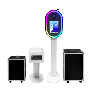 Pad DSLR gian hàng bên Nguồn cung cấp photobooth vỏ sự kiện đám cưới tự động hình bầu dục gương ảnh gian hàng kiosk Selfie photobooth máy - Product Image 6