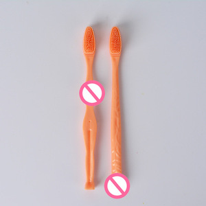 Brinquedo para Festa de Despedida de Solteira, 2 Peças/Conjunto, Acessórios Sexuais Engraçados em Forma de Pênis e Seios, Escovas de Dente para Festa de Despedida de Solteiro - Product Image 4