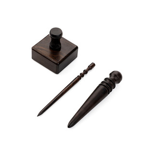 Set di strumenti per brunitura in pelle da 3 pezzi strumento per bordi sottili in legno affusolato <span class=keywords><strong>e</strong></span> finiture per cubetti di brunitura per portafogli con fori per cintura - Product Image 1